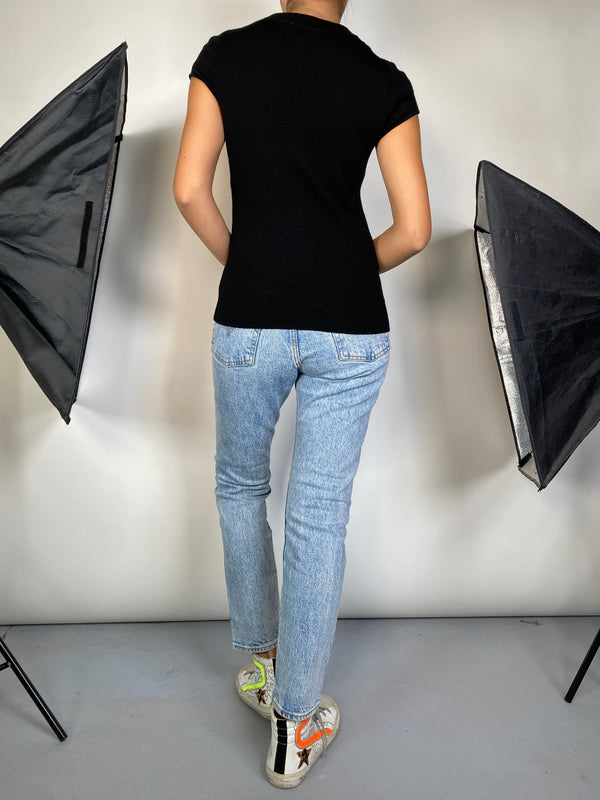 Polera Tejida Negra