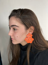 Aros Flor Naranja Stud