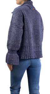 Sweater Azul Tejido