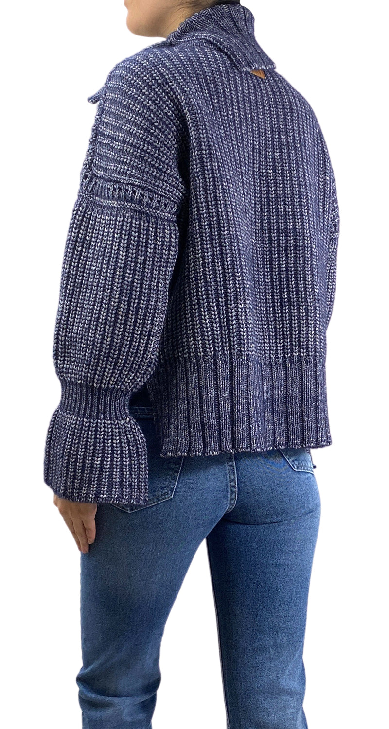 Sweater Azul Tejido