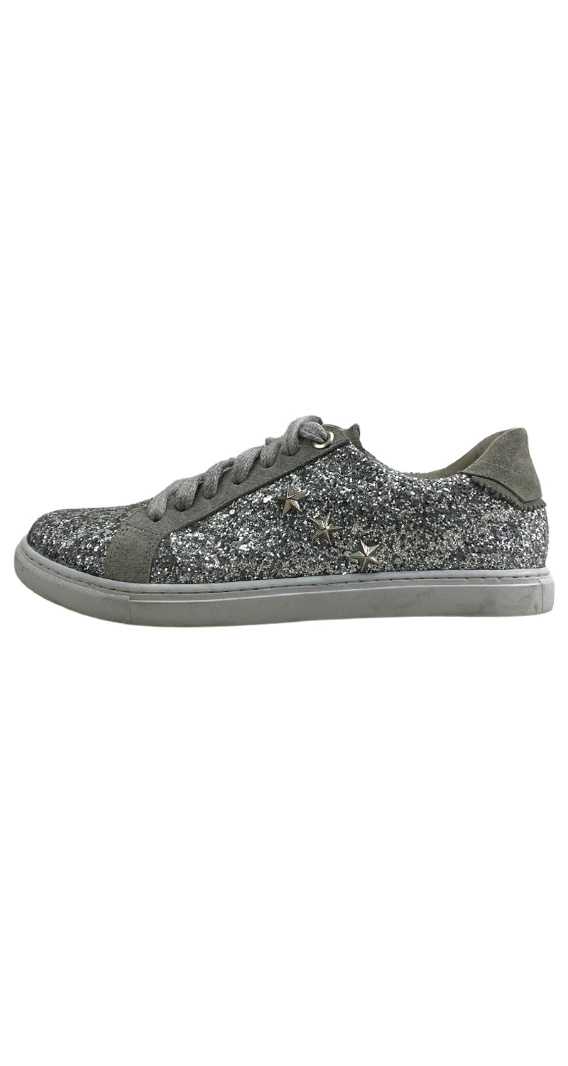 Zapatillas Glitter Plateado