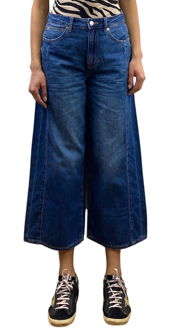 Jeans Wide Leg Crop