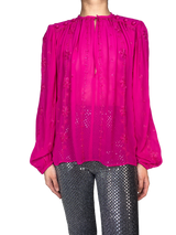 Blusa Fucsia Lentejuelas