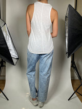 Polera Blanca Estampada