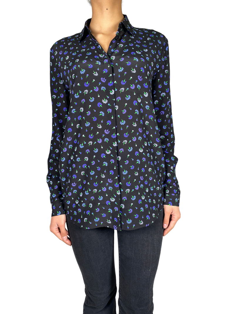 Blusa Seda Flores