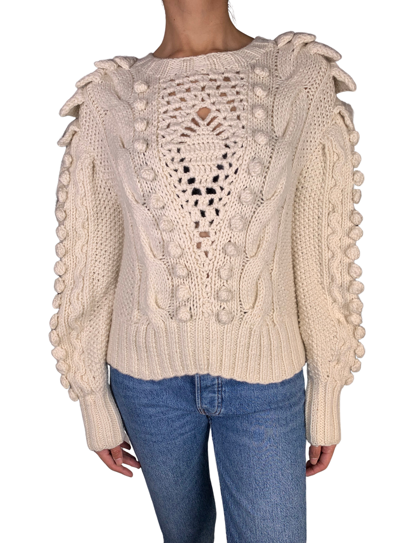 Sweater de Lana Punto Burbuja