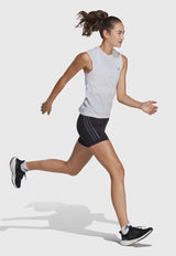 Calza Corta adidas performance DailyRun 3S 5in Negro - Calce Ajustado