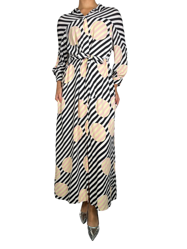 Vestido Estampado Rayas