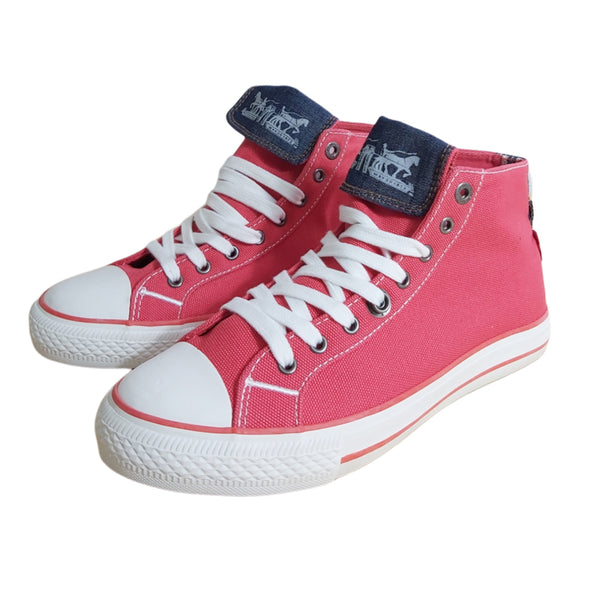 Zapatillas lona rojas outlet