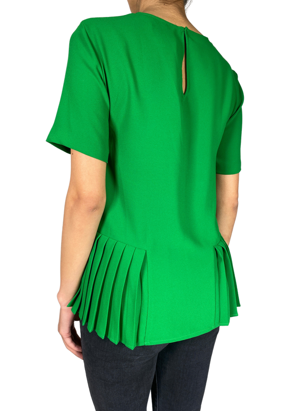 Blusa Verde Plisada