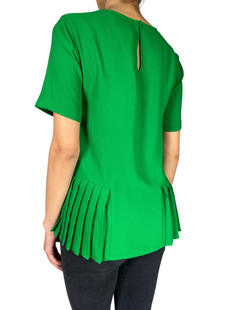 Blusa Verde Plisada