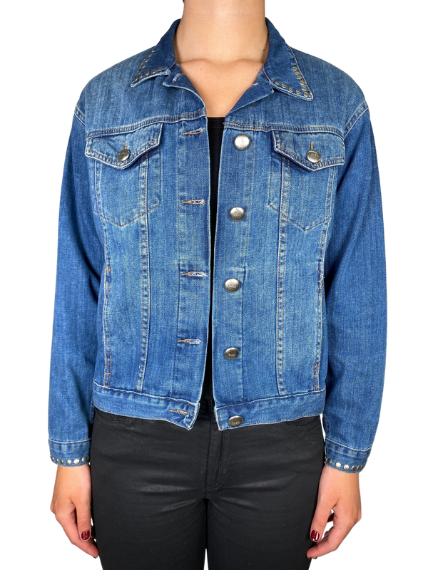 Chaqueta Denim Tachas