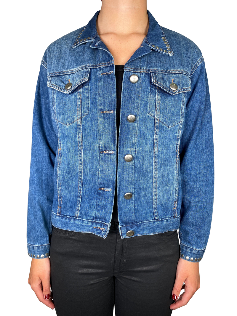 Chaqueta Denim Tachas
