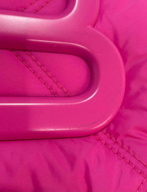 Bolso S Nylon Acolchado Fucsia