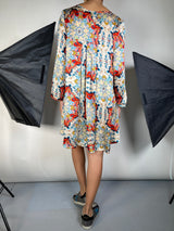 Vestido Mini Estampado Multicolor