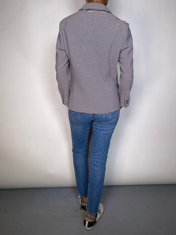 Blazer Rayas Azules y Blancas