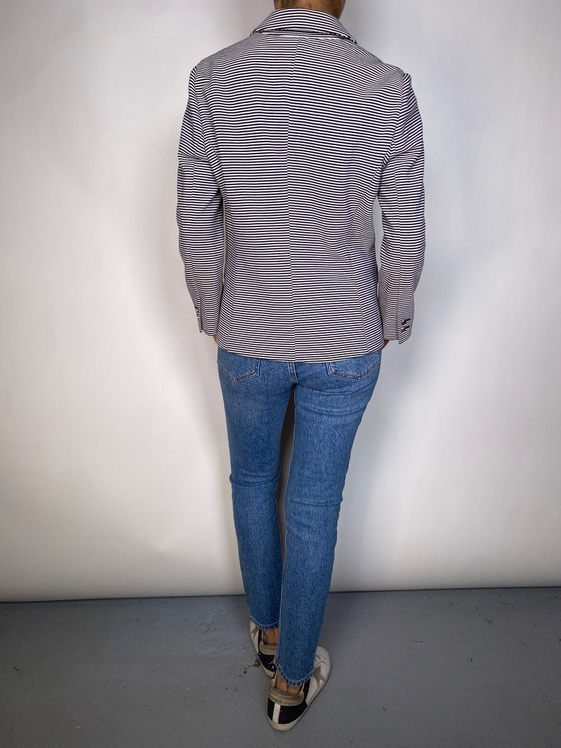 Blazer Rayas Azules y Blancas
