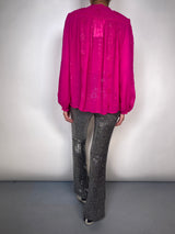 Blusa Fucsia Lentejuelas