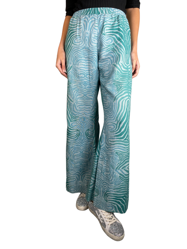 Pantalón de Cebra Verde