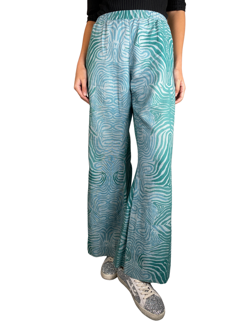 Pantalón de Cebra Verde