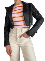 Chaqueta Cuero Crop