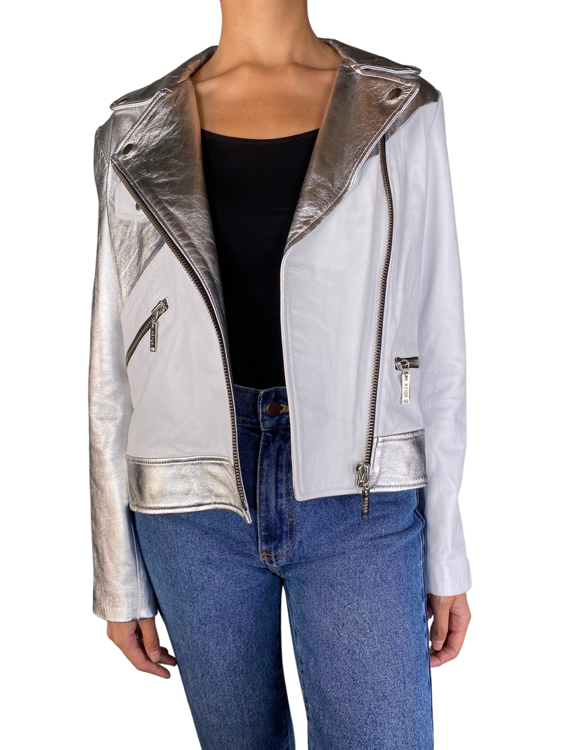 Chaqueta Cuero Silver