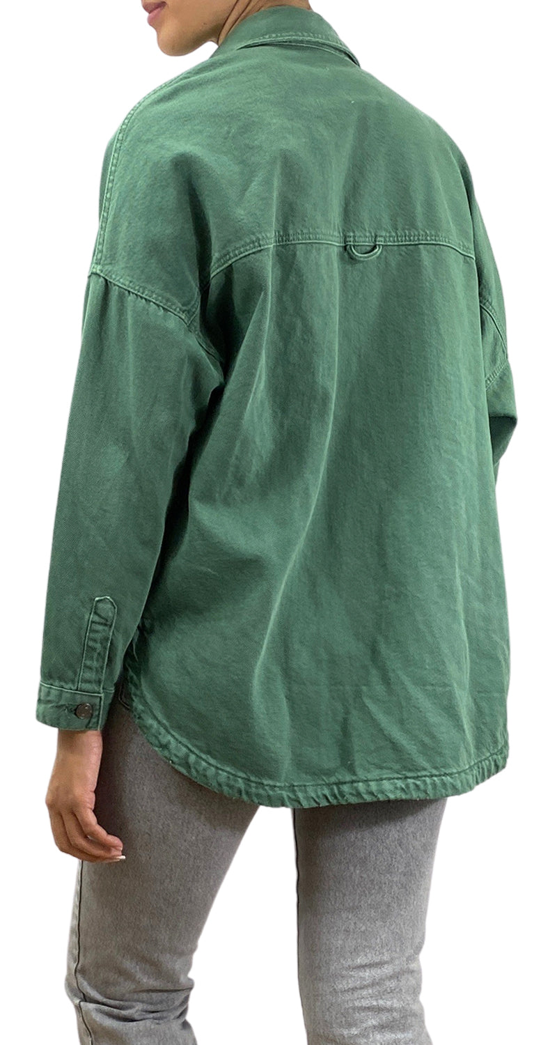 Sobrecamisa Denim Verde