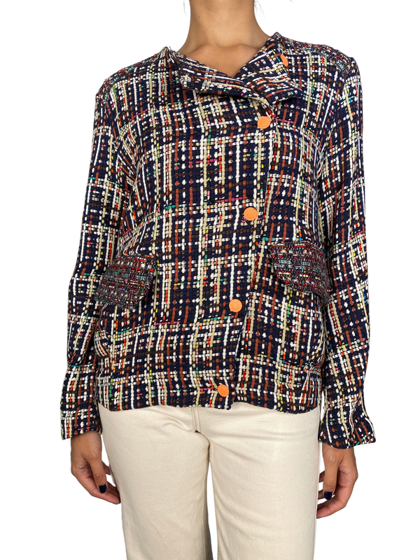 Chaqueta Tejida Multicolor