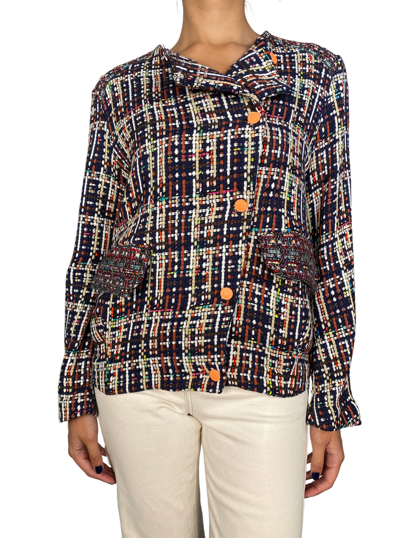Chaqueta Tejida Multicolor