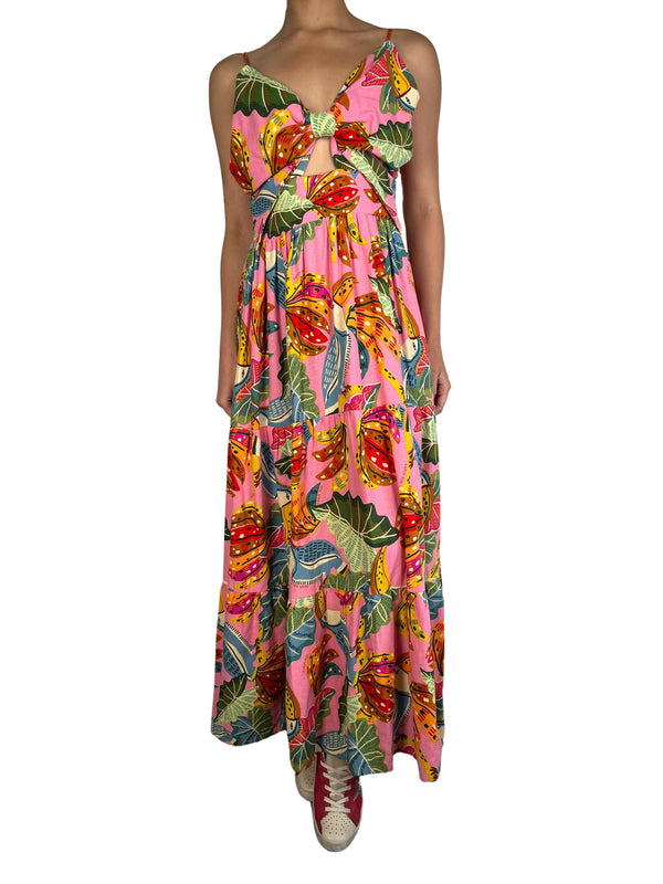 Vestido Lino  Y Viscosa