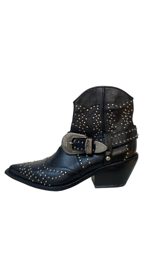 Botines Cuero Negro