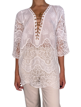 Blusa Bordada Blanca