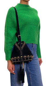 Cartera Cuero Negro