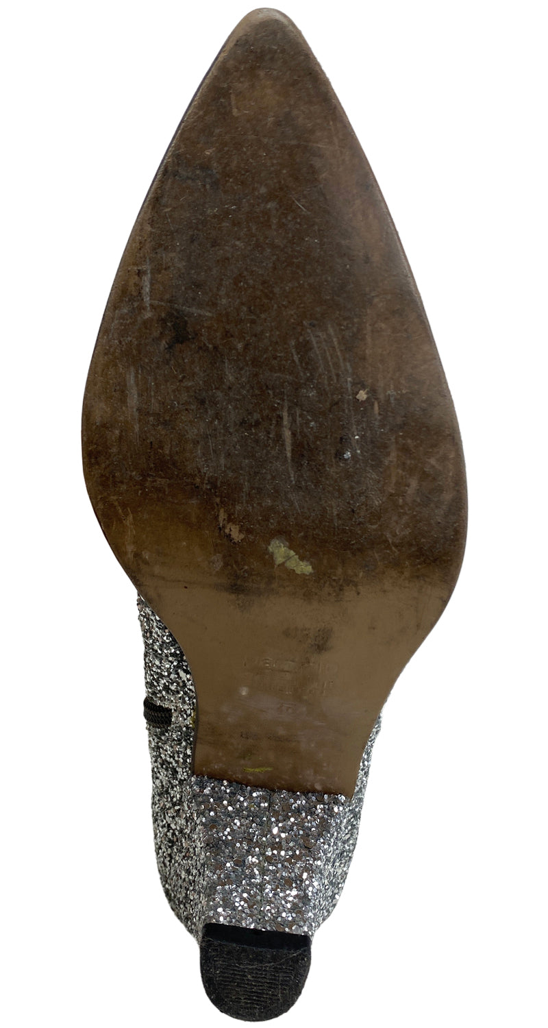 Botas Glitter Plateado