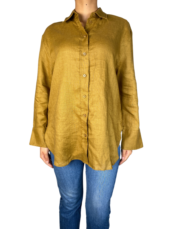 Blusa Lino Café