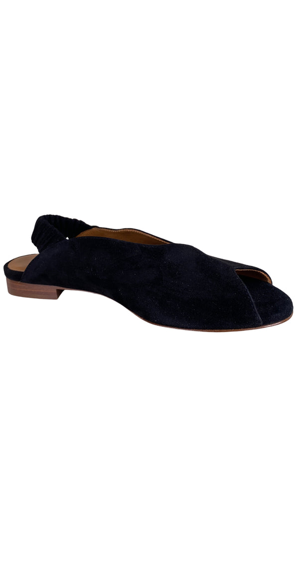 Flats Cuero Negro