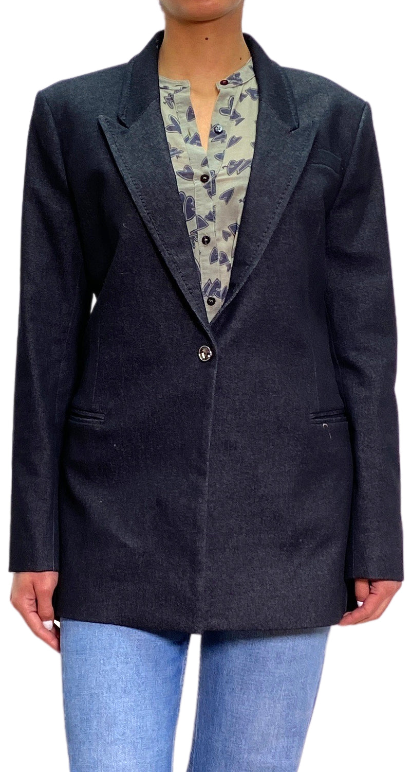 Blazer Denim Negro