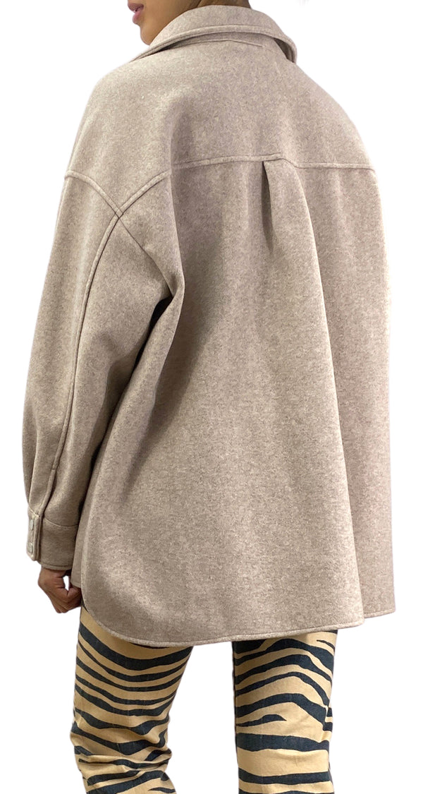 Sobrecamisa  Beige