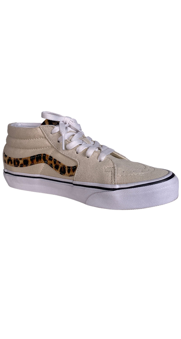Zapatillas Caña Alta Franja Animal Print