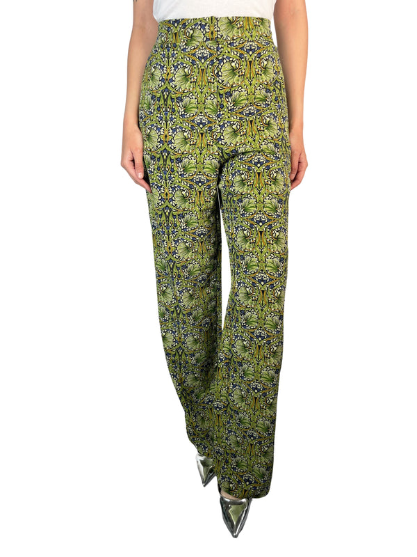 Pantalón Verde Estampado