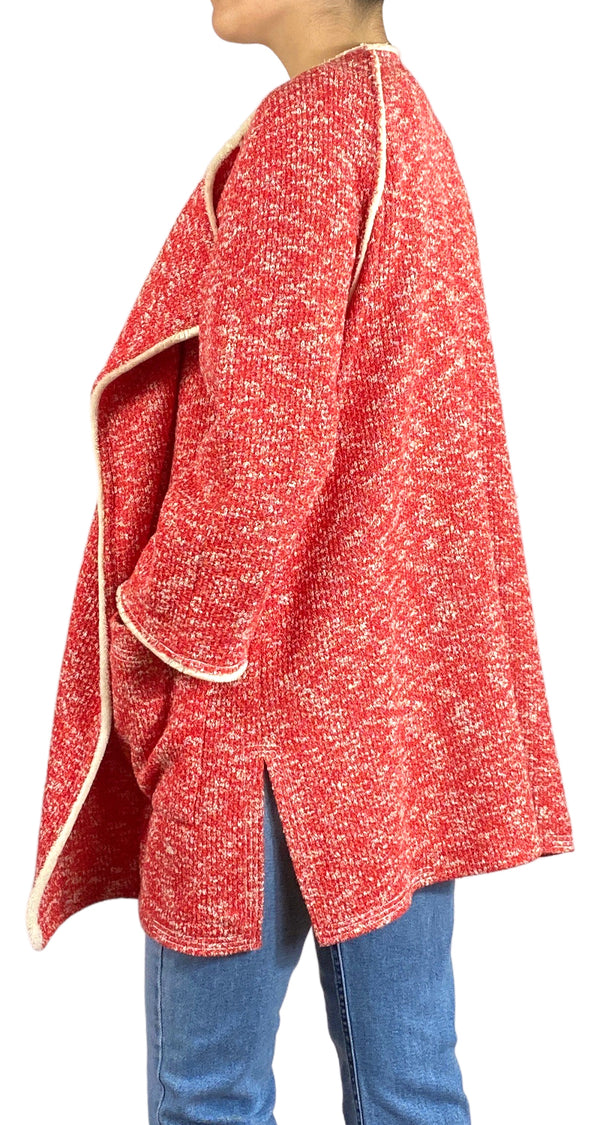 Tapado Tweed Rojo