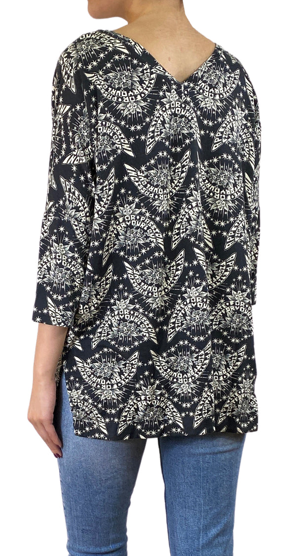 Blusa 3/4 Negra
