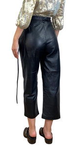 Pantalón Negro Cuero