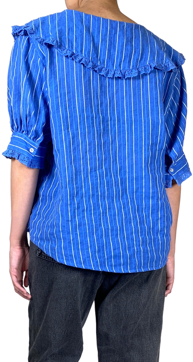 Blusa Azul a Rayas