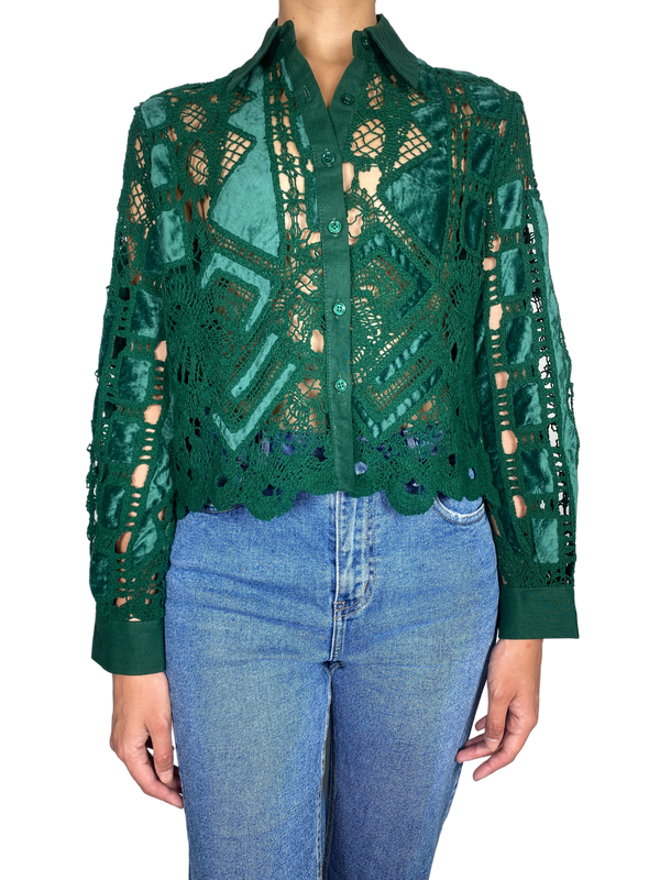 Blusa Tejida  Verde