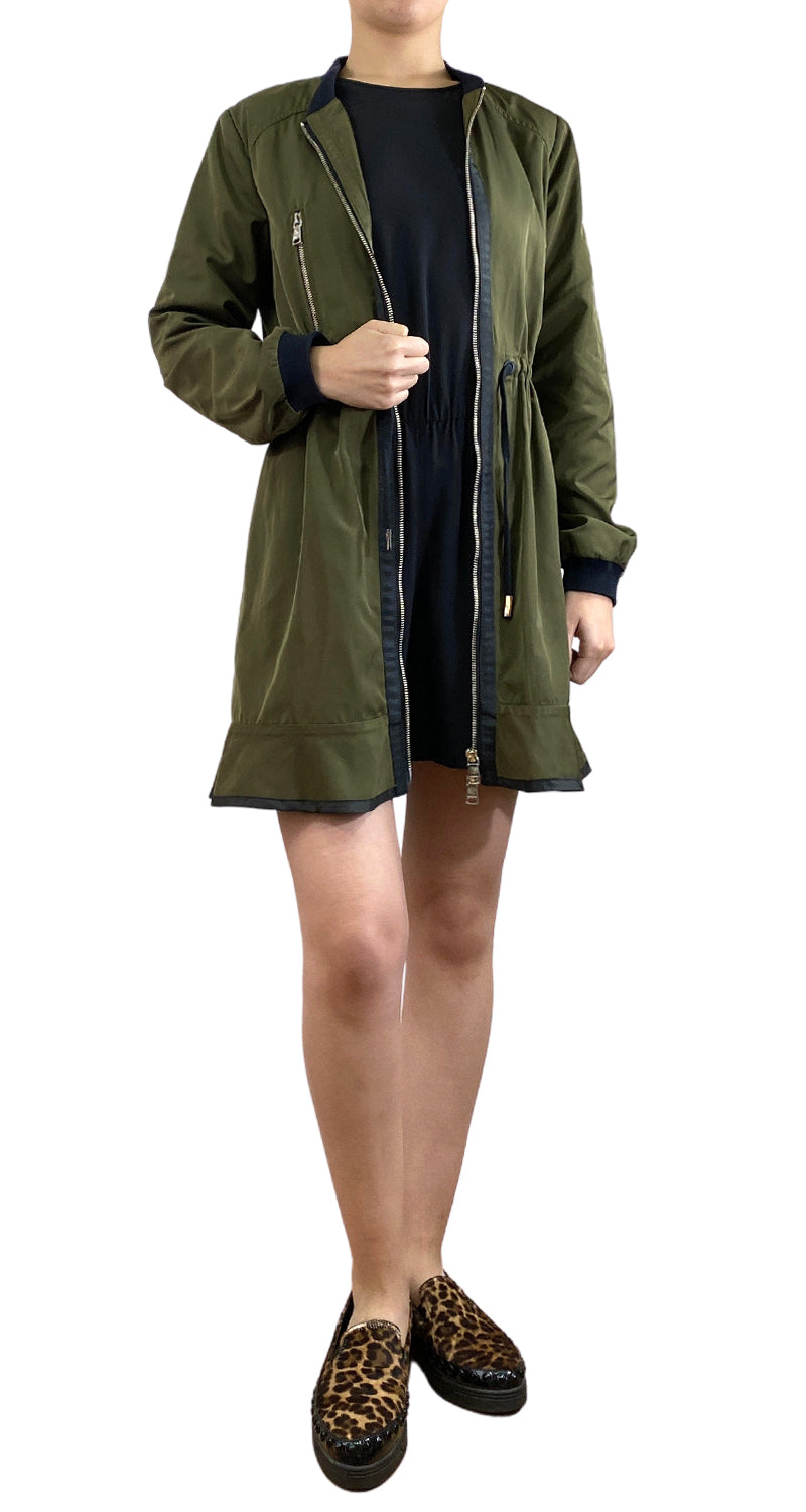 Chaqueta Larga Verde