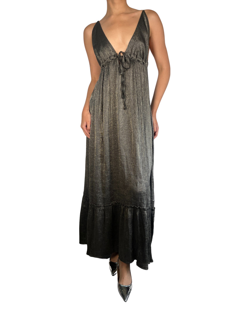 Vestido Plomo Viscosa