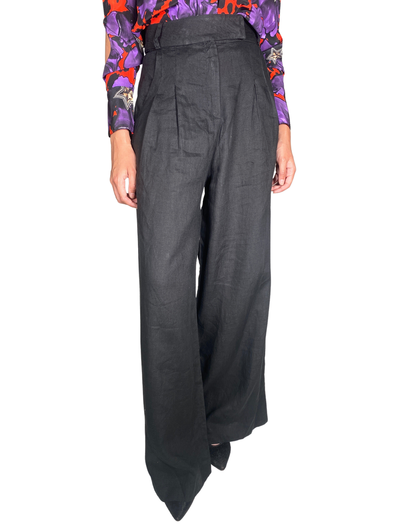 Pantalón Negro Tela
