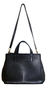 Cartera Cuero Negro