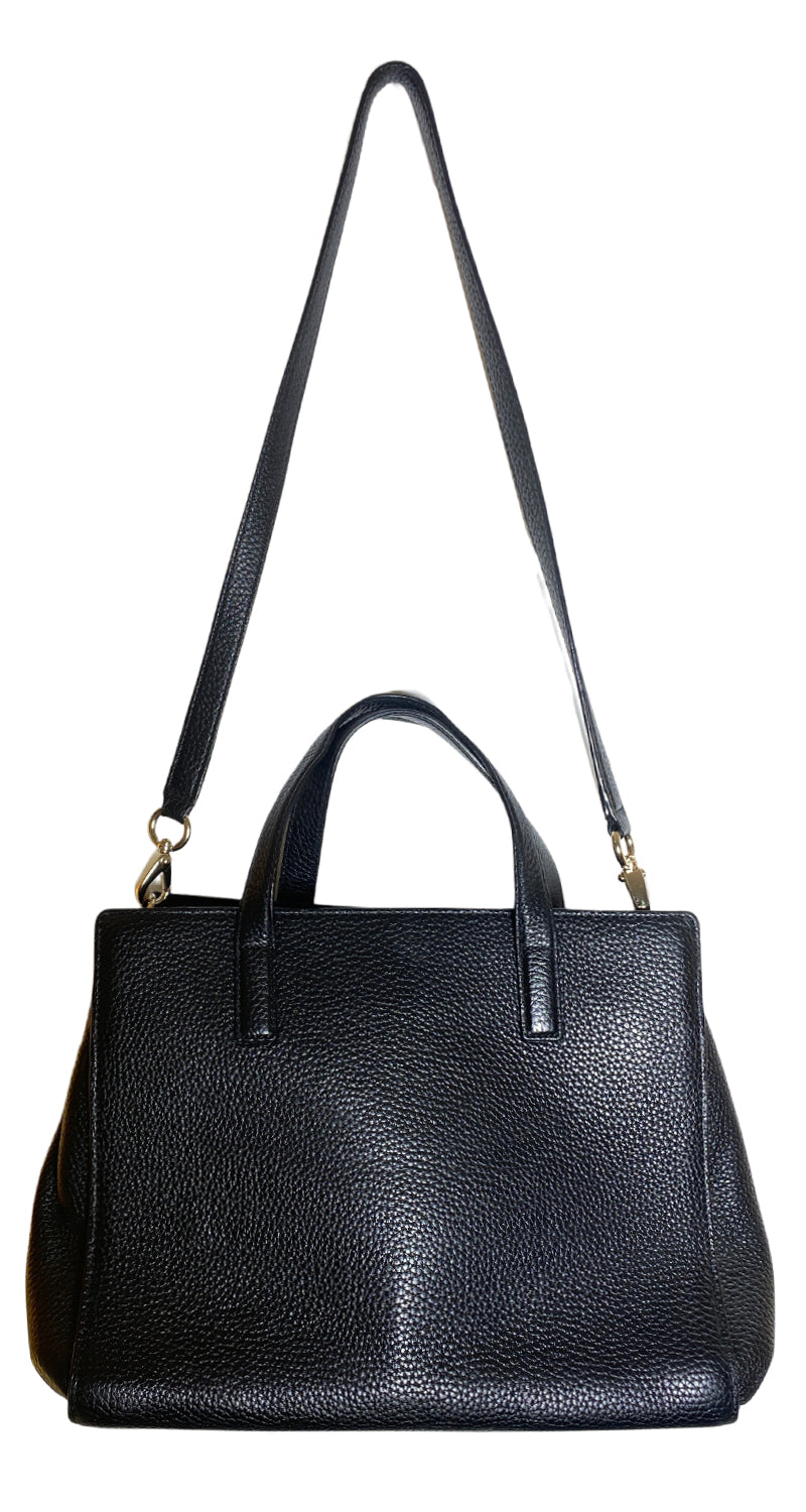 Cartera Cuero Negro
